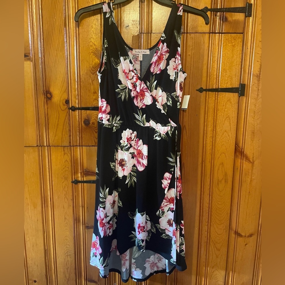floral wrap dress